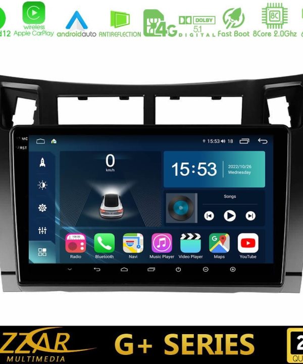Kimpiris - Bizzar G+ Series Toyota Yaris 8core Android12 6+128GB Navigation Multimedia Tablet 9" (Μαύρο Χρώμα)