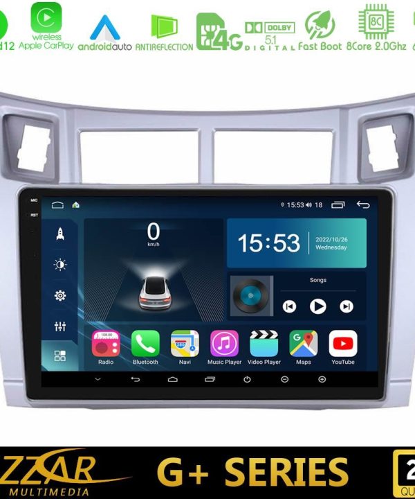 Kimpiris - Bizzar G+ Series Toyota Yaris 8core Android12 6+128GB Navigation Multimedia Tablet 9" (Ασημί Χρώμα)