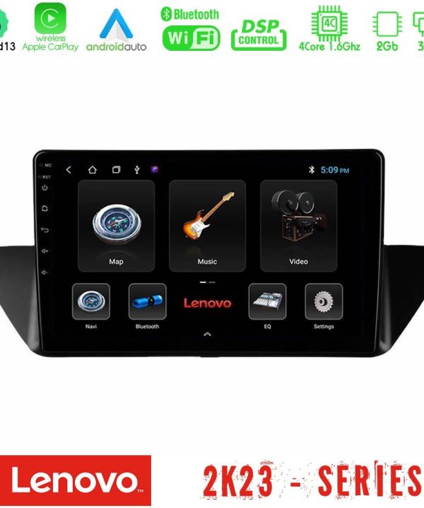 Kimpiris - Lenovo Car Pad BMW Χ1 E84 4Core Android 13 2+32GB Navigation Multimedia Tablet 10"