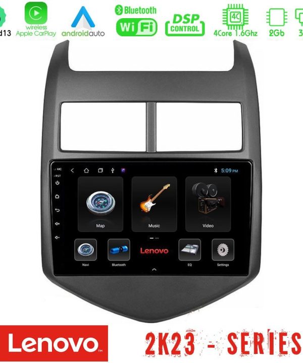 Kimpiris - Lenovo Car Pad Chevrolet Aveo 2011-2017 4Core Android 13 2+32GB Navigation Multimedia Tablet 9"
