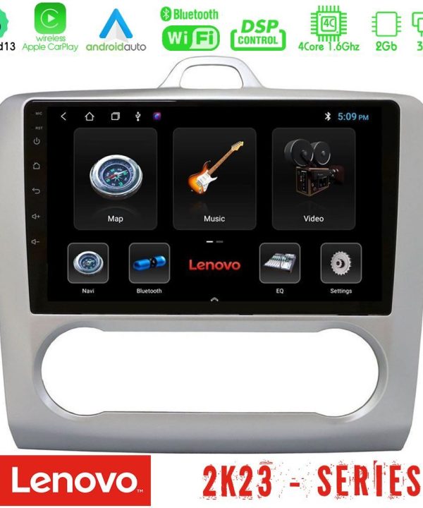 Kimpiris - Lenovo Car Pad Ford Focus Auto AC 4Core Android 13 2+32GB Navigation Multimedia 9"