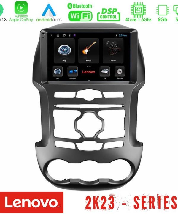 Kimpiris - Lenovo Car Pad Ford Ranger 2012-2016 4Core Android 13 2+32GB Navigation Multimedia Tablet 9"