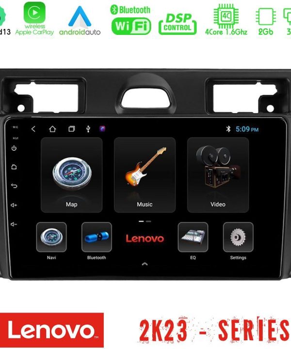 Kimpiris - Lenovo Car Pad Ford Fiesta/Fusion 4Core Android 13 2+32GB Navigation Multimedia Tablet 9"
