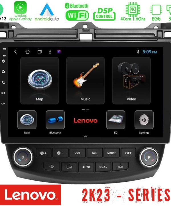 Kimpiris - Lenovo Car Pad Honda Accord 2002-2008 4Core Android 13 2+32GB Navigation Multimedia Tablet 10"