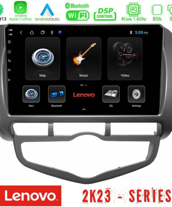Kimpiris - Lenovo Car Pad Honda Jazz 2002-2008 (Auto A/C) 4Core Android 13 2+32GB Navigation Multimedia Tablet 9"