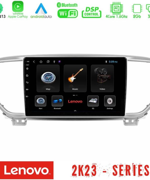 Kimpiris - Lenovo Car Pad Kia Sportage 2018-2021 4Core Android 13 2+32GB Navigation Multimedia Tablet 9"