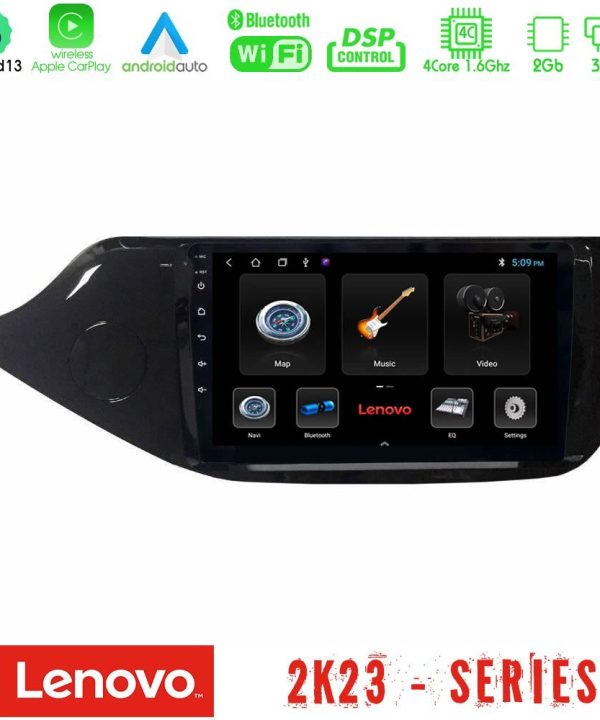 Kimpiris - Lenovo Car Pad Kia Ceed 2013-2017 4core Android 13 2+32GB Navigation Multimedia Tablet 9"