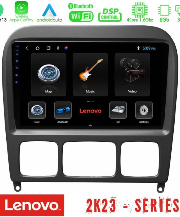 Kimpiris - Lenovo Car Pad Mercedes S Class 1999-2004 (W220) 4core Android 13 2+32GB Navigation Multimedia Tablet 9"