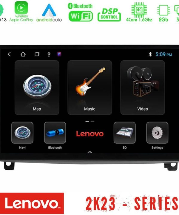 Kimpiris - Lenovo Car Pad Peugeot 407 4core Android 13 2+32GB Navigation Multimedia Tablet 9"