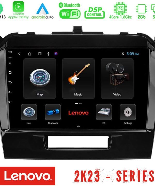 Kimpiris - Lenovo Car Pad Suzuki Vitara 2015-2021 4Core Android 13 2+32GB Navigation Multimedia Tablet 9"