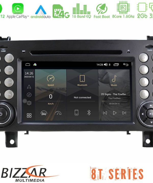 Kimpiris - Bizzar OEM Mercedes SLK Class 8core Android12 2+32GB Navigation Multimedia Deckless 7" με Carplay/AndroidAuto