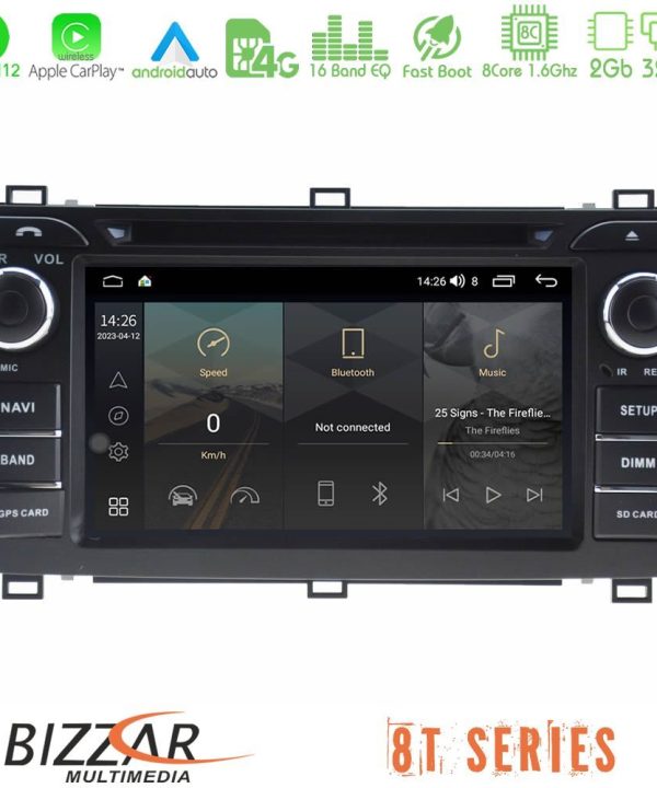 Kimpiris - Bizzar OEM Toyota Auris 2013-2016 8core Android12 2+32GB Navigation Multimedia Deckless 7" με Carplay/AndroidAuto (OEM Style)