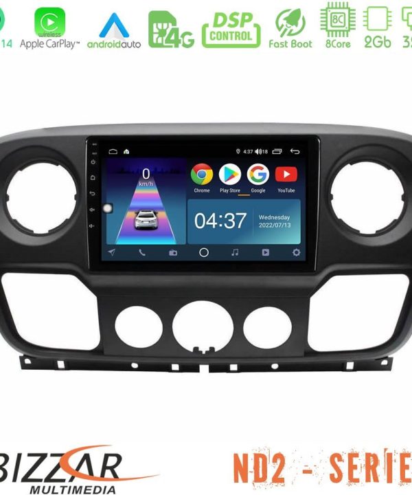 Kimpiris - Bizzar ND2 Series 8Core Android14 2+32GB Renault/Nissan/Opel Navigation Multimedia Tablet 10" Με Carplay & Android Auto