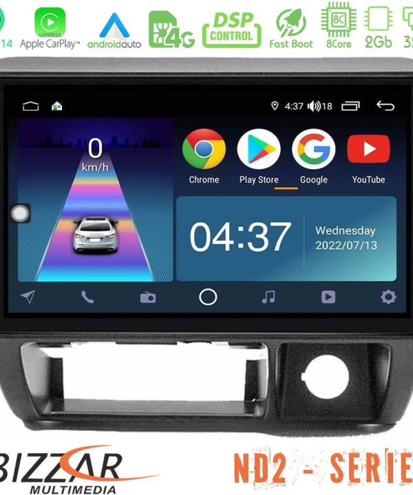 Kimpiris - Bizzar ND2 Series 8Core Android14 2+32GB Suzuki Jimny 1998-2005 Navigation Multimedia Tablet 9" Με Carplay & Android Auto