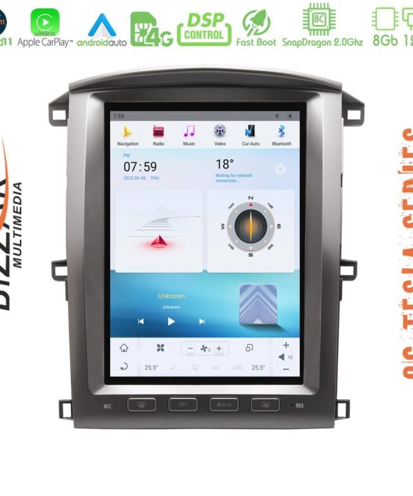 Kimpiris - Bizzar Toyota Land Cruiser J100 Android 11 (8+128GB) Tesla Multimedia Station 12