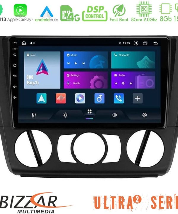 Kimpiris - Bizzar Ultra Series BMW 1Series E81/E82/E87/E88 (MANUAL A/C) 8core Android13 8+128GB Navigation Multimedia Tablet 9"