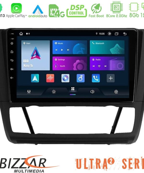 Kimpiris - Bizzar Ultra Series BMW 1Series E81/E82/E87/E88 (AUTO A/C) 8core Android13 8+128GB Navigation Multimedia Tablet 9"