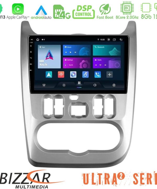 Kimpiris - Bizzar Ultra Series Dacia Duster/Sandero/Logan 8core Android13 8+128GB Navigation Multimedia Tablet 9"