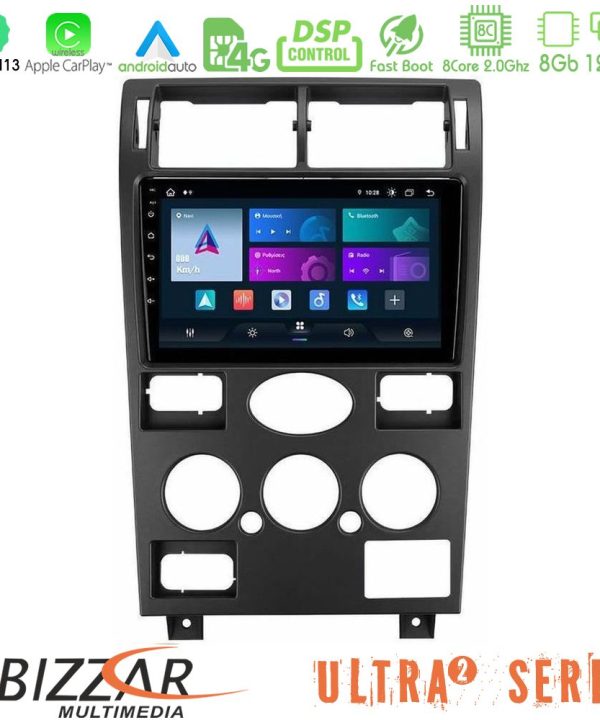 Kimpiris - Bizzar Ultra Series Ford Mondeo 2001-2004 8Core Android13 8+128GB Navigation Multimedia Tablet 9"