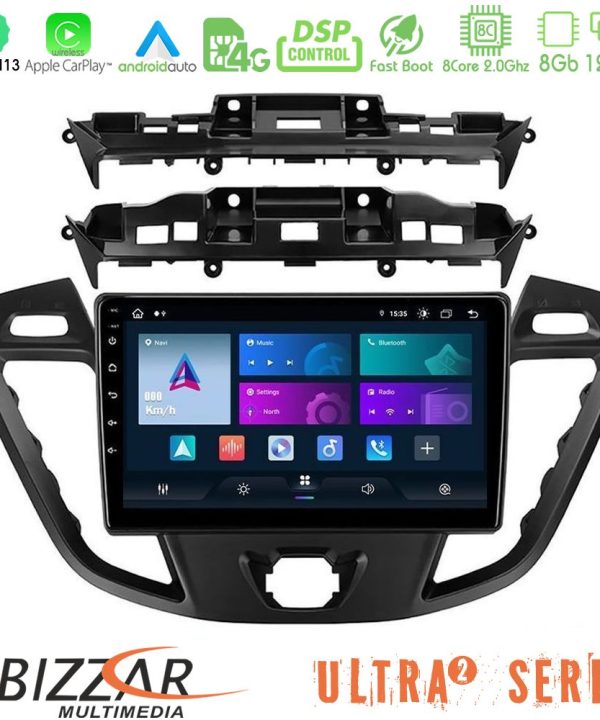 Kimpiris - Bizzar Ultra Series Ford Transit Custom/Tourneo Custom 8core Android13 8+128GB Navigation Multimedia Tablet 9"