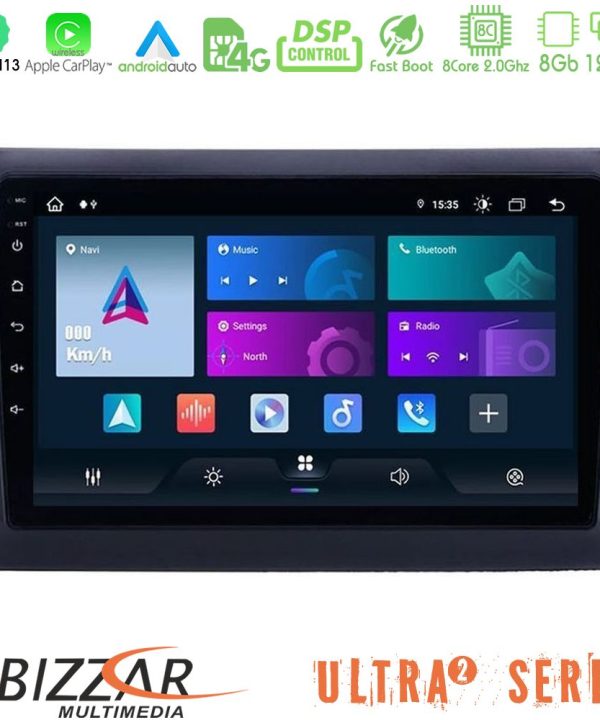 Kimpiris - Bizzar Ultra Series Fiat Stilo 8core Android13 8+128GB Navigation Multimedia Tablet 9"