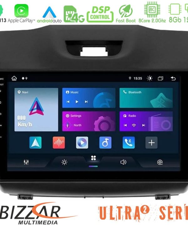 Kimpiris - Bizzar Ultra Series Isuzu D-MAX 2012-2019 8core Android13 8+128GB Navigation Multimedia Tablet 9"
