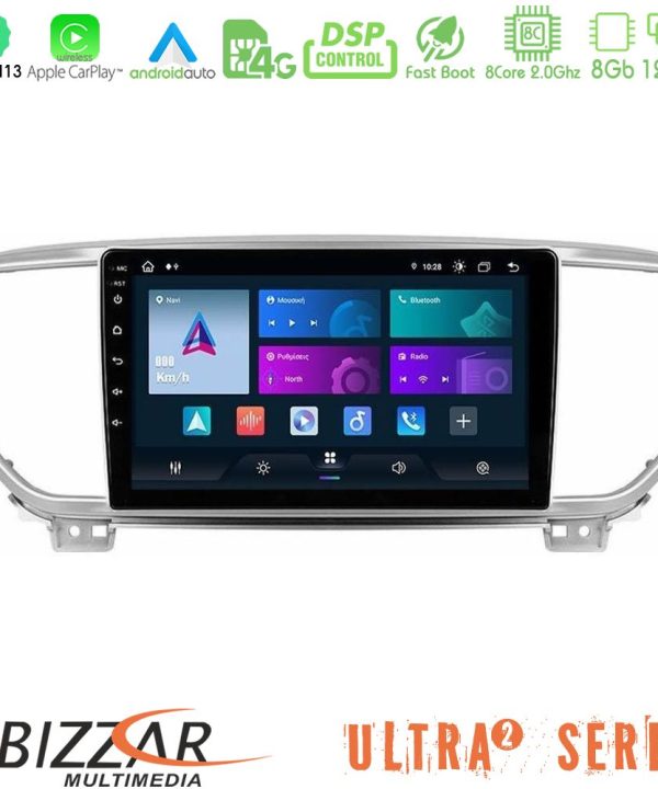 Kimpiris - Bizzar Ultra Series Kia Sportage 2018-2021 8Core Android13 8+128GB Navigation Multimedia Tablet 9"