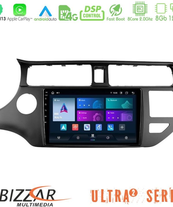 Kimpiris - Bizzar Ultra Series Kia Rio 2011-2015 8core Android13 8+128GB Navigation Multimedia Tablet 9"