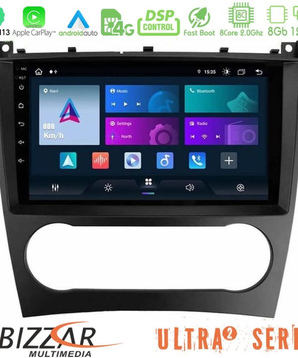 Kimpiris - Bizzar Ultra Series Mercedes W203 Facelift 8core Android13 8+128GB Navigation Multimedia Tablet 9"