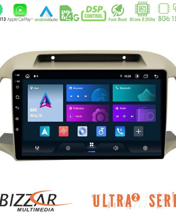 Kimpiris - Bizzar Ultra Series Nissan Micra K12 2002-2010 8core Android13 8+128GB Navigation Multimedia Tablet 9"