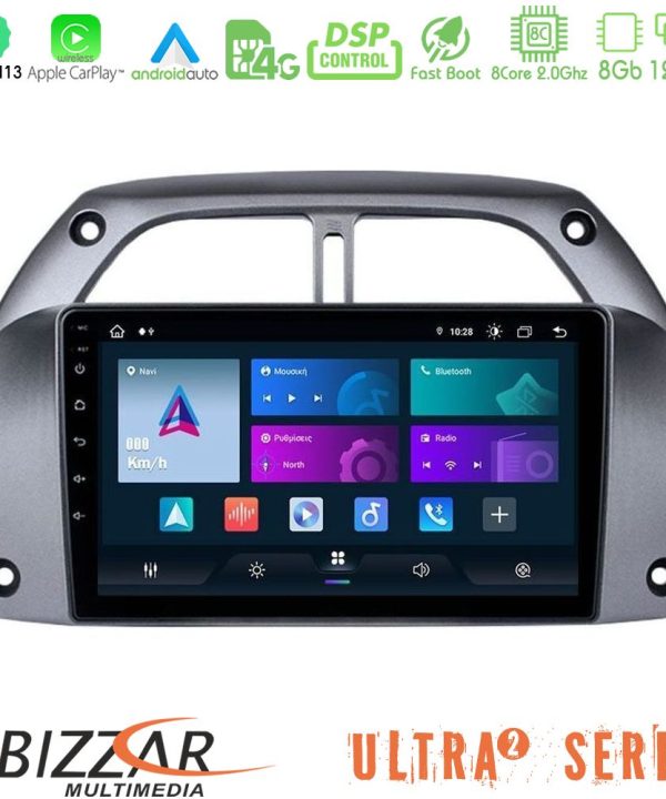 Kimpiris - Bizzar Ultra Series Toyota RAV4 2001 - 2006 8core Android13 8+128GB Navigation Multimedia Tablet 9"