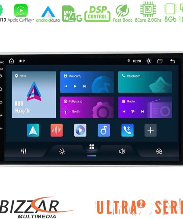 Kimpiris - Bizzar Ultra Series Toyota Avensis T25 02/2003 – 2008 8core Android13 8+128GB Navigation Multimedia Tablet 9"