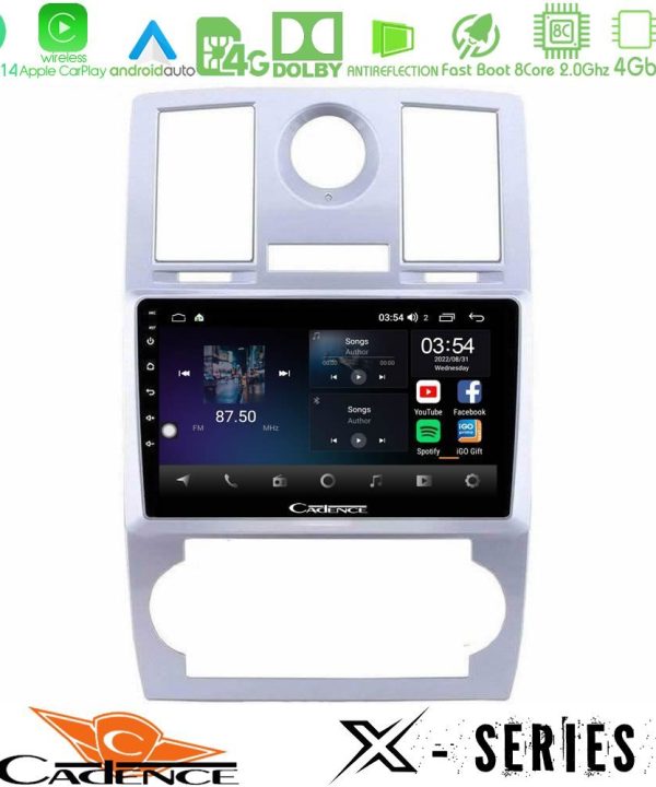Kimpiris - Cadence X Series Chrysler 300C 8core Android 14 4+64GB Navigation Multimedia Tablet 9"
