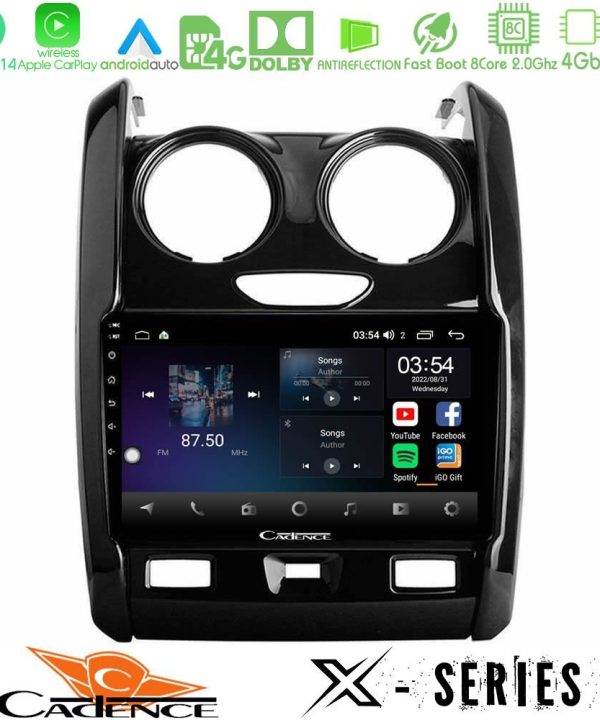 Kimpiris - Cadence X Series Dacia Duster 2014-2018 8Core Android 14 4+64GB Navigation Multimedia Tablet 9"