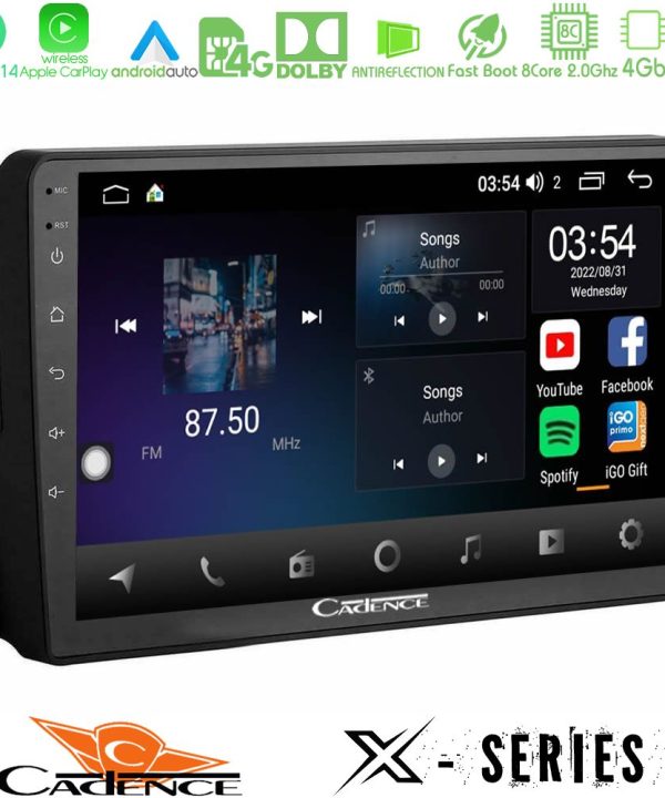 Kimpiris - Cadence X Series Ford 2007-> 8core Android 14 4+64GB Navigation Multimedia Tablet 9"
