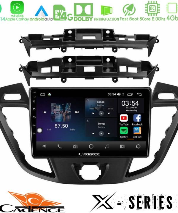 Kimpiris - Cadence X Series Ford Transit Custom/Tourneo Custom 8core Android 14 4+64GB Navigation Multimedia Tablet 9"