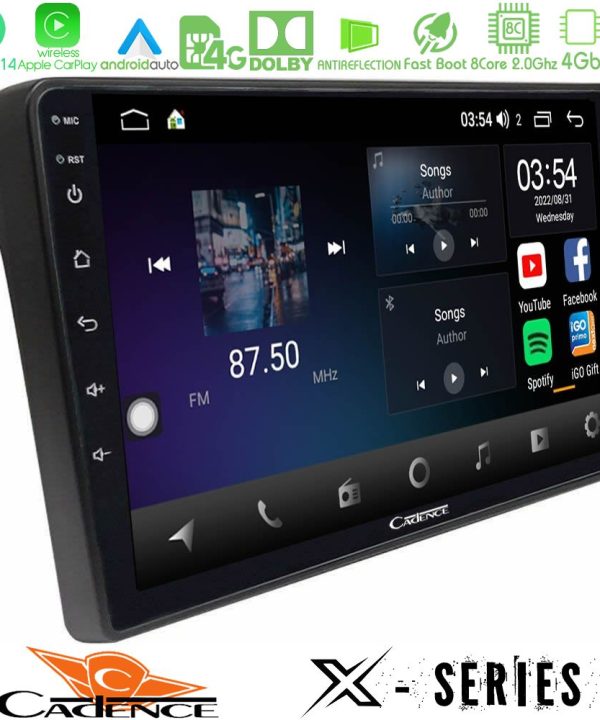 Kimpiris - Cadence X Series Fiat Ducato/Citroen Jumper/Peugeot Boxer 8core Android 14 4+64GB Navigation Multimedia Tablet 9"