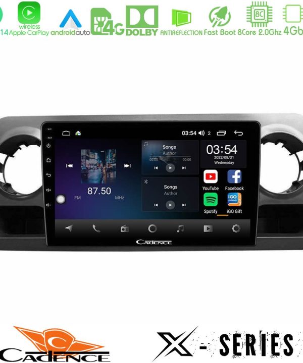 Kimpiris - Cadence X Series Mercedes Sprinter W907 8Core Android 14 4+64GB Navigation Multimedia Tablet 10"