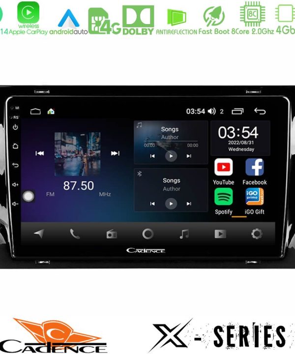 Kimpiris - Cadence X Series Skoda Kodiaq/Karoq 2017-> 8core Android 14 4+64GB Navigation Multimedia Tablet 10"