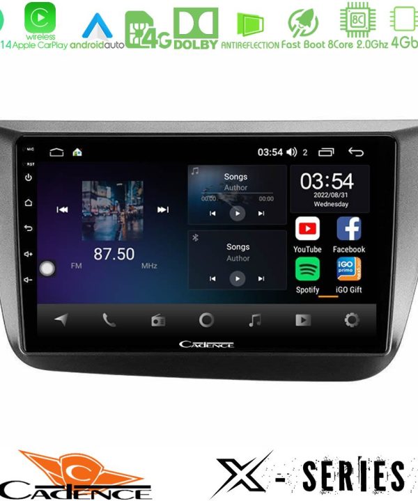 Kimpiris - Cadence X Series Seat Altea 2004-2015 8core Android 14 4+64GB Navigation Multimedia Tablet 9"