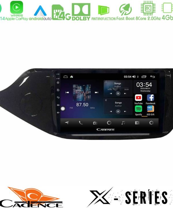 Kimpiris - Cadence X Series Kia Ceed 2013-2017 8core Android 14 4+64GB Navigation Multimedia Tablet 9"