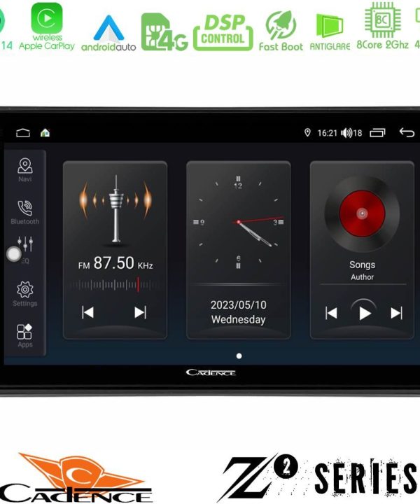 Kimpiris - Cadence Z2 Series 8Core Android14 4+64GB  Audi A4 B7 Navigation Multimedia Tablet 9" Με Carplay & Android Auto