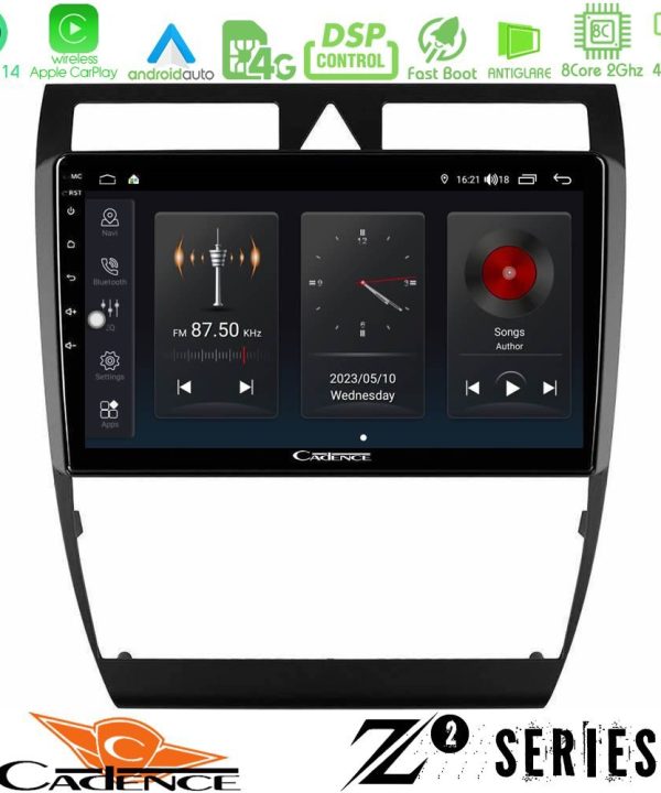 Kimpiris - Cadence Z2 Series 8Core Android14 4+64GB  Audi A6 (C5) 1997-2004 Navigation Multimedia Tablet 9" Με Carplay & Android Auto