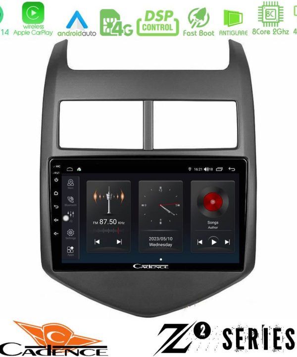 Kimpiris - Cadence Z2 Series 8Core Android14 4+64GB  Chevrolet Aveo 2011-2017 Navigation Multimedia Tablet 9" Με Carplay & Android Auto