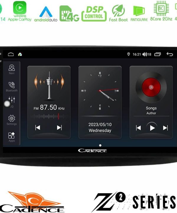 Kimpiris - Cadence Z2 Series 8Core Android14 4+64GB  Chevrolet Aveo 2006-2010 Navigation Multimedia Tablet 9" Με Carplay & Android Auto
