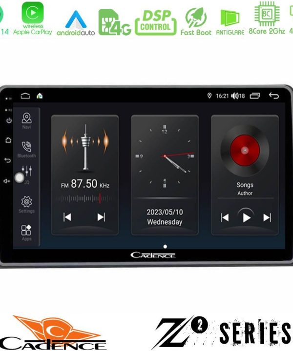 Kimpiris - Cadence Z2 Series 8Core Android14 4+64GB  Renault Arkana 2019-> Navigation Multimedia Tablet 10" Με Carplay & Android Auto Με Carplay & Android Auto