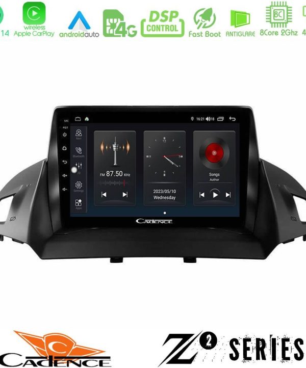 Kimpiris - Cadence Z2 Series 8Core Android14 4+64GB  Ford C-Max/Kuga Navigation Multimedia Tablet 9" Με Carplay & Android Auto