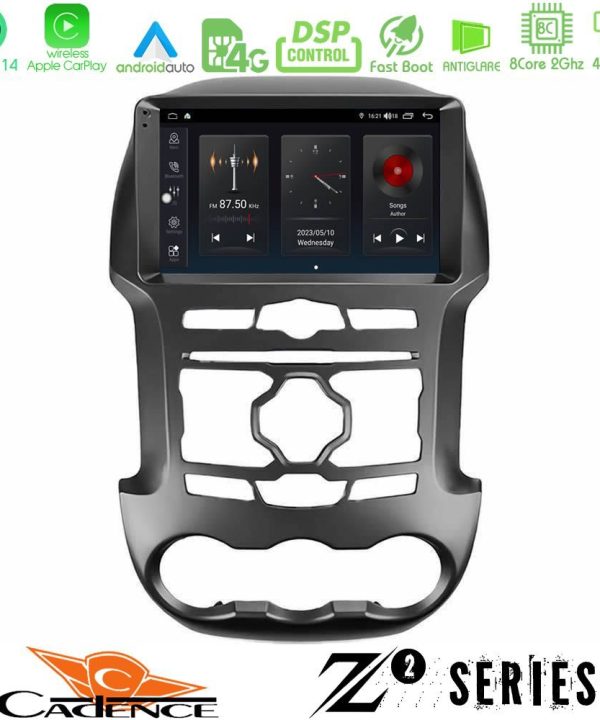 Kimpiris - Cadence Z2 Series 8Core Android14 4+64GB  Ford Ranger 2012-2016 Navigation Multimedia Tablet 9" Με Carplay & Android Auto