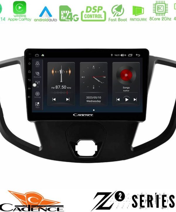 Kimpiris - Cadence Z2 Series 8Core Android14 4+64GB  Ford Transit 2014-> Navigation Multimedia Tablet 9" Με Carplay & Android Auto