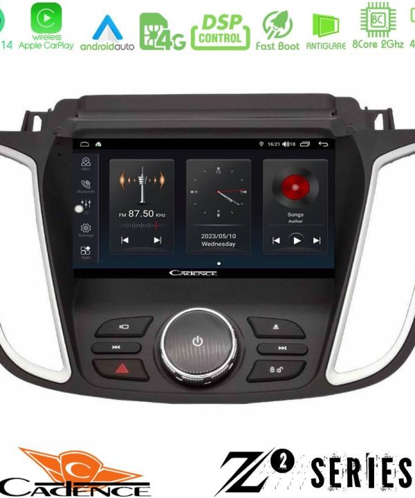 Kimpiris - Cadence Z2 Series 8Core Android14 4+64GB  Ford Kuga/C-Max 2013-2019 Navigation Multimedia Tablet 9" Με Carplay & Android Auto